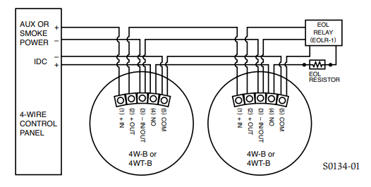 Wiring / Connecting 2 Wire and 4 Wire Smoke Detectors to an Alarm System